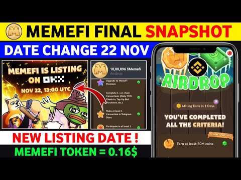 Memefi listing date postponed | Memefi new update today | memefi Airdrop withdrawal