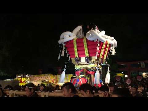 華表神社秋祭り　ふとん太鼓（2016）