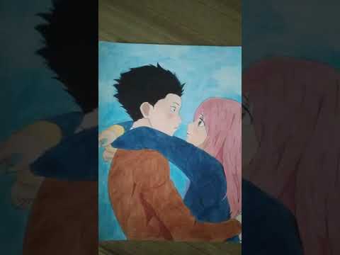 Drawing Shouko Nishimiya and Ishida shoya | A silent voice | koe no katachi| #shorts #drawing