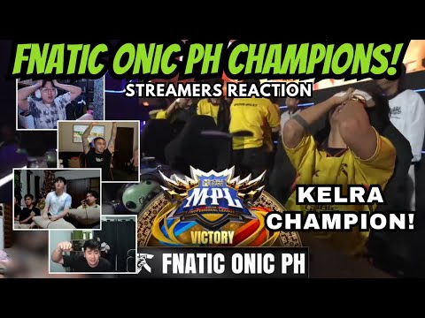 FNATIC ONIC PHILIPPINES IS YOUR MPL PH S14 CHAMPIONS! STREAMERS REACTION!