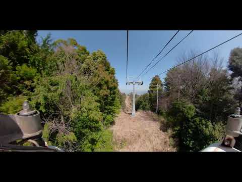 【4K 伊豆の絶景】伊豆の国市・伊豆パノラマパーク ロープウェイ (車載動画) Izu no kuni City  Izu Panorama Park Ropeway Onboard