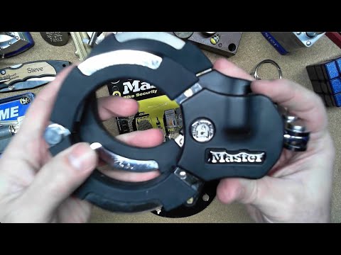 [173] Master Lock Street Cuff Bicycle Lock picked open