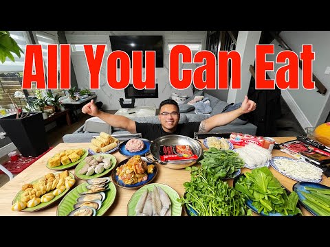 ALL YOU CAN EAT HOTPOT - MUKBANG