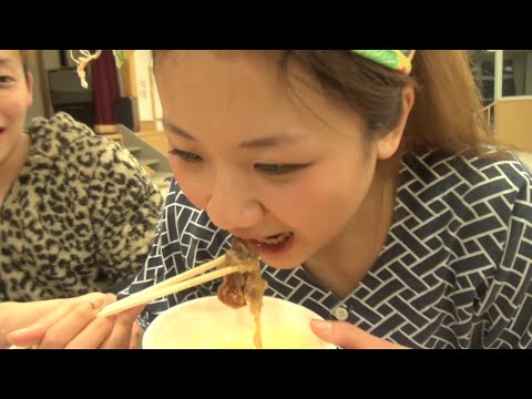 中国人モンちゃん食べまくり旅！❤八戸❤生卵に初挑戦❤