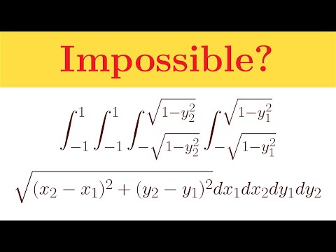 Solved simply: the impossible integral