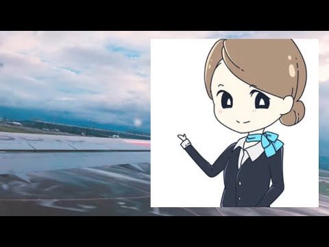 【JAL機内アナウンス】素敵な声なCAからのアナウンス