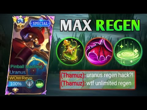 GLOBAL URANUS ABUSE THIS NEW MAX REGEN EMBLEM AND BUILD IN RANKED GAME!! (must try)