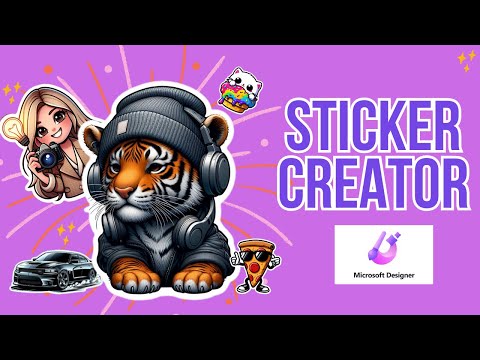 Microsoft Designer Sticker Creator:  Use Text Prompts to Create FREE Images