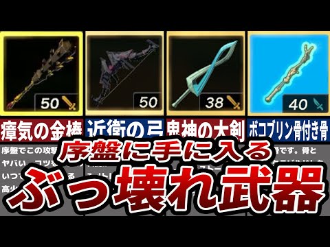 【ティアキン】序盤に手に入るぶっ壊れ武器9選【ゼルダ】