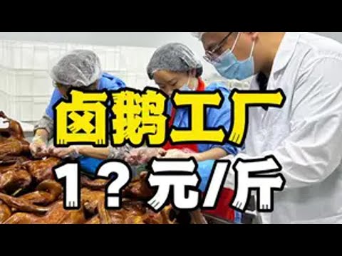 卤鹅现在很火呀！ 15元一斤的卤鹅还是鲜鹅制作的，为什么现在能做到这么便宜？卤鹅 卤菜培训 熟食卤味 冻品批发 同乘冻品