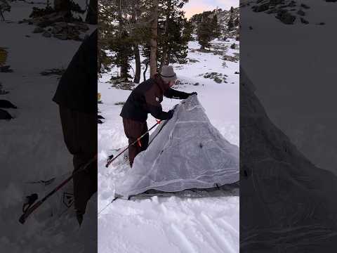 Overnight ski camping in the Sierras!