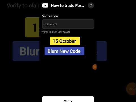 How to trade peeps | Blum New Video Code Today 15 October | Blum New Task Code