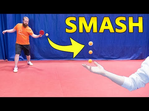 Mid-Air Ping Pong Trick Shot [Challenge]