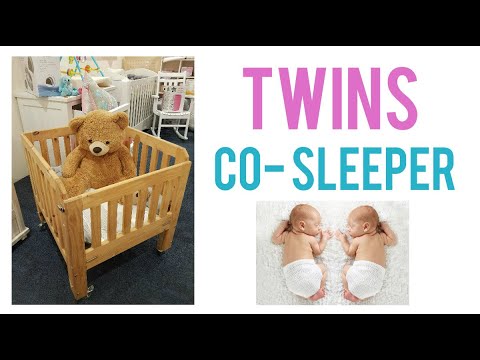 TWINS edition: ULTIMATE Night Feed Solution: Our CO-SLEEPER (in 30 seconds)