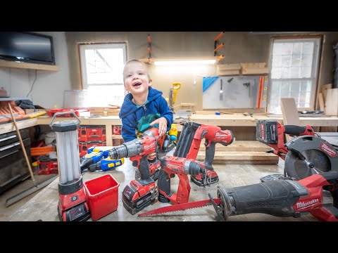 Teaching my son about POWER TOOLS!