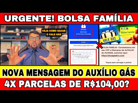 BOLSA FAMÍLIA: AUXÍLIO GÁS: LIBERADO 4x PARCELAS DE R$104? NÃO CAIU NO CAIXA TEM VEJA COMO SACAR?