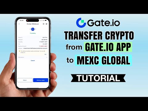 How to TRANSFER crypto from GATE.io to MEXC GLOBAL | App Tutorial