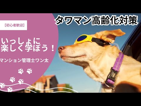 【初心者歓迎】マンション管理士ワン太と一緒に楽しく学ぼう！🐶🏡 タワーマンションは立派だけど、古くなれば修理に大きなお金がかかるんだ。だから、みんなで将来のことを考えて！