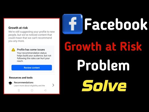 100% Problem Solve || Growth at Risk || Facebook Growth at Risk || Vk Tech