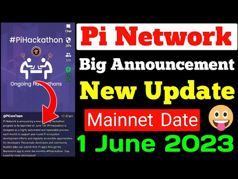 Pi Network Big Announcedment || Pi New Update || Pi Mainnet News Today || Pi Nework Hackathon News