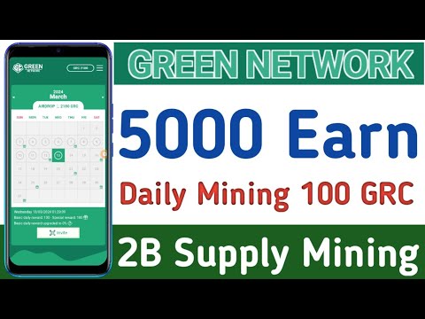 green network mining || real Project || 2B Supply || 100 Coin daily claim || real mining app #crypto