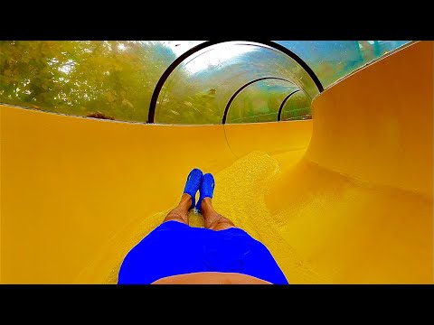 Gliding Down the Chill Out Water Slide at düb Dülmen, Germany