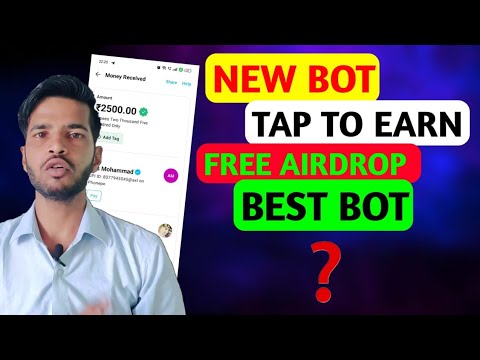 NEW BOT | TAP TO EARN MONEY | FREE UNLIMITED AIRDROP | TODAY IS BEST BOT | TELEGRAM NEW BOT