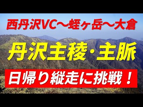 丹沢 主稜-主脈 日帰り縦走に挑戦 西丹沢VC～檜洞丸～蛭ヶ岳～丹沢山～塔ノ岳～大倉バス停 2022年4月9日 体調不良で大ピンチ