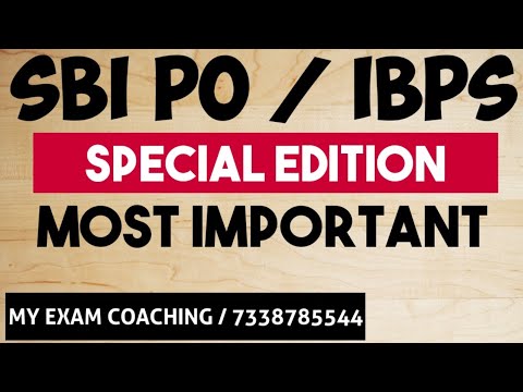 #sbipo #ssc #ibps    2020 SBI PO SPECIAL EDITION NUMERICAL ABILITY- 08