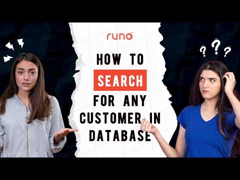 How to find a specific customer in Runo database | Mobile App | Runo