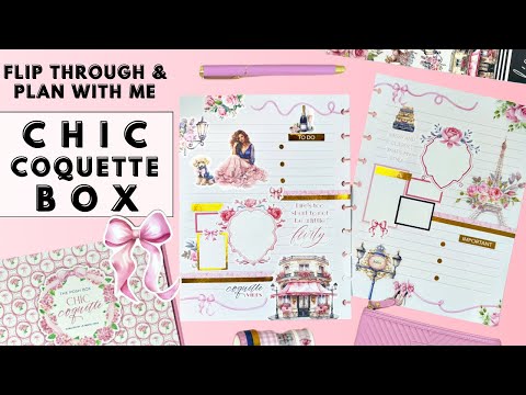 PLAN WITH ME & FLIP THROUGH | LIVE LOVE POSH CHIC COQUETTE BOX