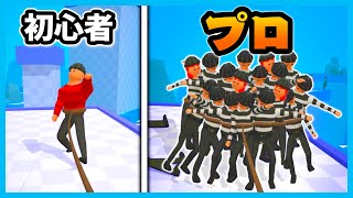 ロープで敵を捕まえて倒すスマホゲームが面白い！😆✨【whip master】【ゲーム実況】