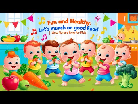 Fun and Healthy Let’s Munch on Good Food||Wow Babies||Nursery Song for kids#kidssongs