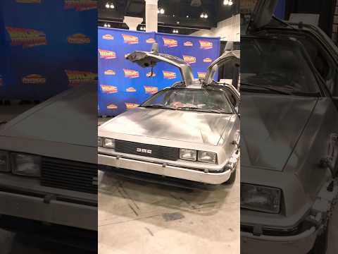 Back To The Future DMC DeLorean at Los Angeles Comic Con 2024 ❤️ #DeLorean #BackToTheFuture #shorts