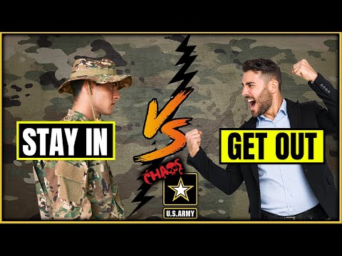 Reasons to stay or get out of the US Army