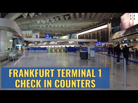 Tour the Check in Areas Frankfurt Airport (FRA) Terminal 1 April, 2023 4K