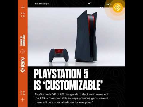 Playstation 5 is customizable