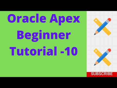 oracle apex beginner tutorial -10 (Create Product Forms and Interactive Report-1)