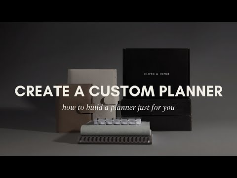 How To Create A Custom Planner: A Step by Step Guide | Cloth & Paper