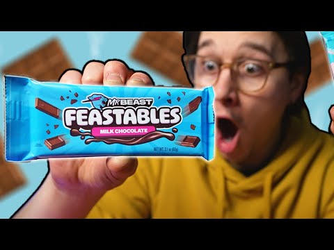 I try the (NEW) MrBeast Feastables Chocolate