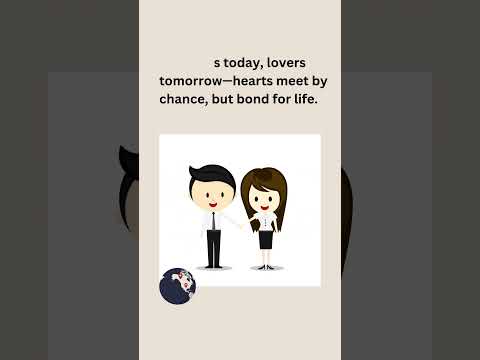 Strangers today, lovers tomorrow—hearts meet by chance, but bond for life. | careu animation