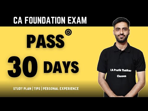 PASS CA FOUNDATION In 30 DAYS