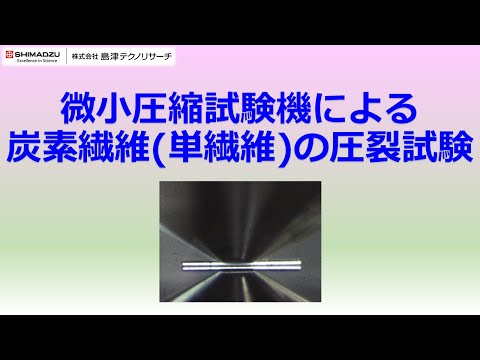 炭素繊維(単繊維)の圧裂試験