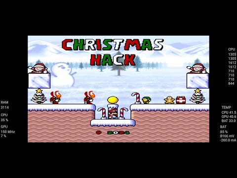 Christmas Hack Mario SMW Hack Snes9x Android Stream Xiaomi 11T Pro 12/256 SD888