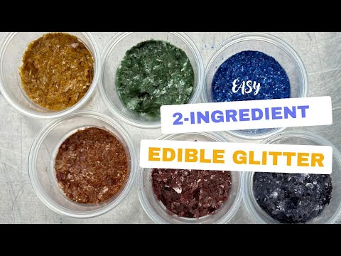 2-Ingredient Homemade Edible Glitter Recipes