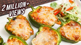 Stuffed Capsicum - Easy To Make Homemade Starter / Party Appetizer Recipe By Ruchi Bharani