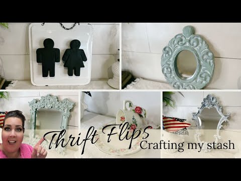 🌸MUST SEE!! 😱 .... HIGH END THRIFT FLIPS ~ FLIPPING MY STASH ~ FARMHOUSE THRIFT FLIPS