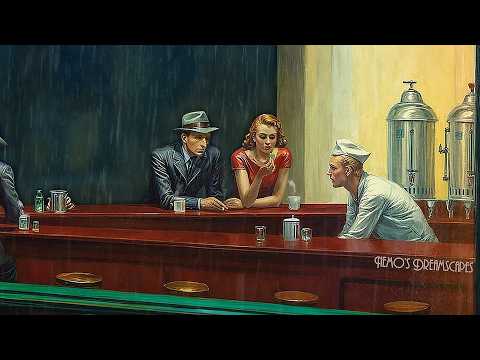 Oldies playing in a coffee shop and it's raining (calming rain sounds, no thunders) 6 HOURS ASMR v5