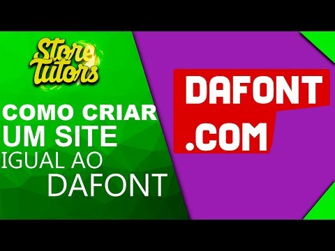 Como criar um site igual ao Dafont  ‹ 2018 ›