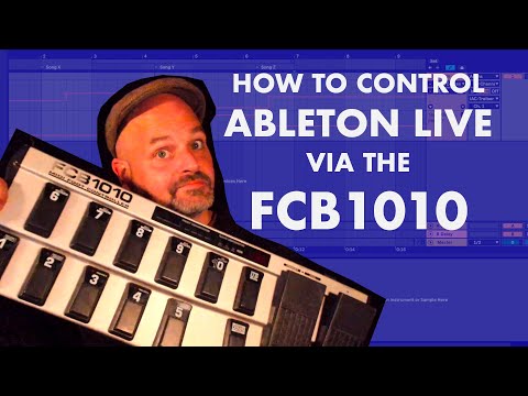 How to use the FCB 1010 as a MIDI controller for Ableton Live - run through of Max for Live device